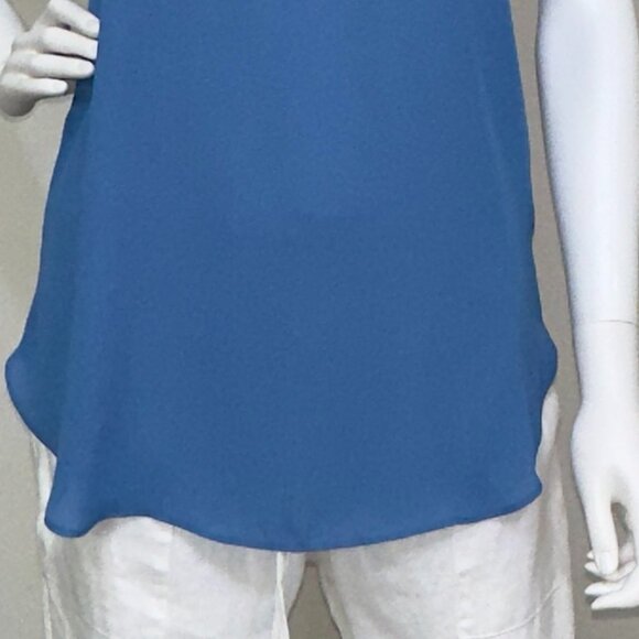 KRISA: NWT, Tunic Tank Top, Size - S, Color - Blue, MSRP - $99 - Picture 5 of 5